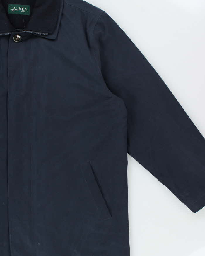 Vintage Y2K 00s Lauren Ralph Lauren Wool Blend Quilt Lined Weatherproof Mac - XL