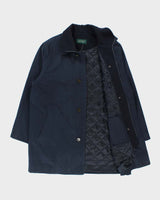 Vintage Y2K 00s Lauren Ralph Lauren Wool Blend Quilt Lined Weatherproof Mac - XL