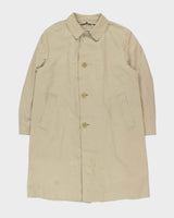 Vintage 1990s Aquascutum Aqua5 Mid Length Weatherproof Mac - L
