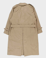 Vintage 1990s Burberry Nova Check Lined Classic Weatherproof Double Breasted Trench Coat - M