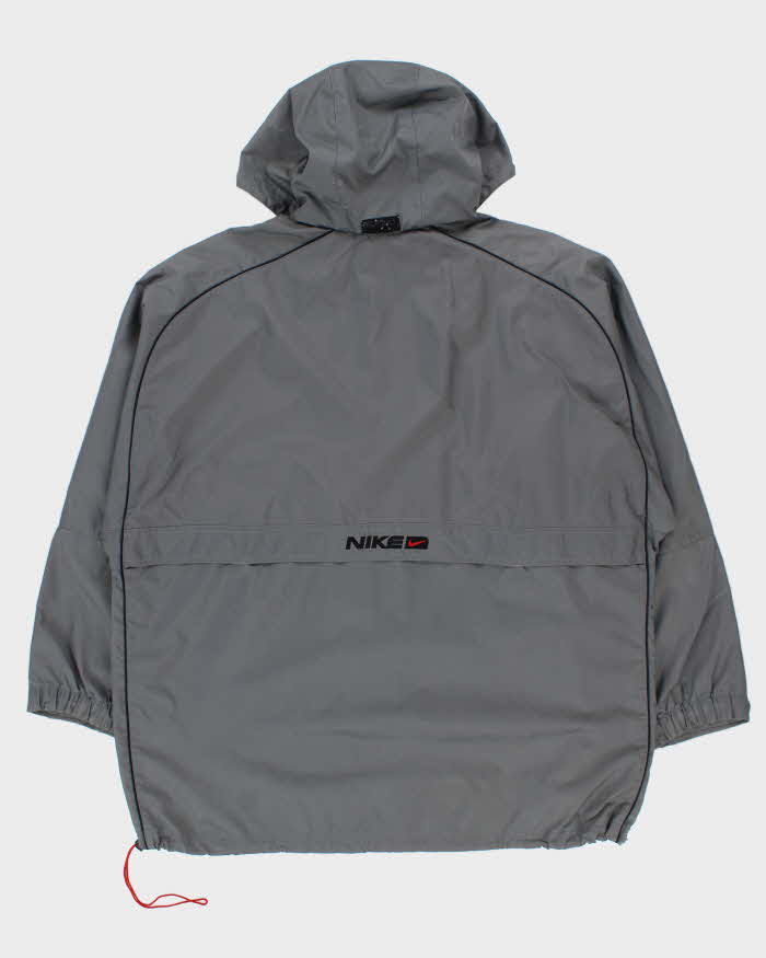Vintage Y2K 00s Nike Embroidered Centre Swoosh Pullover Windbreaker Jacket - XXL