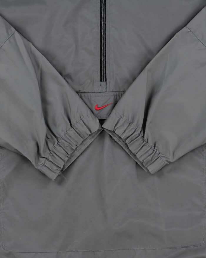 Vintage Y2K 00s Nike Embroidered Centre Swoosh Pullover Windbreaker Jacket - XXL