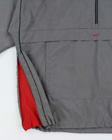 Vintage Y2K 00s Nike Embroidered Centre Swoosh Pullover Windbreaker Jacket - XXL