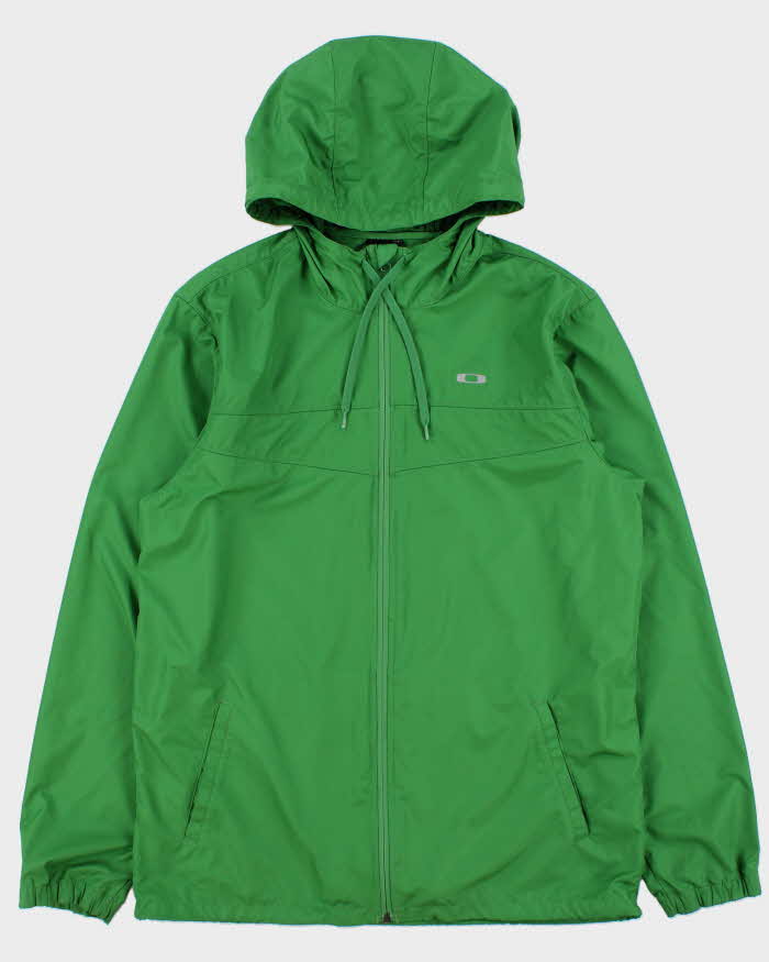 Vintage Oakley 3M Logo Lightweight Soft Shell Regular Fit Hooded Windbreaker Jacket - L