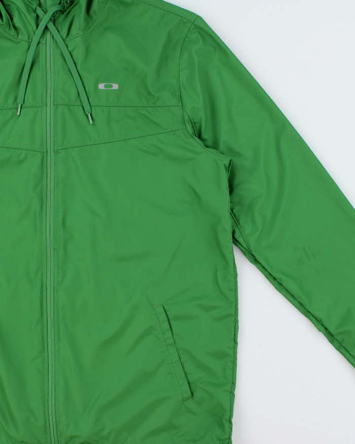 Vintage Oakley 3M Logo Lightweight Soft Shell Regular Fit Hooded Windbreaker Jacket - L