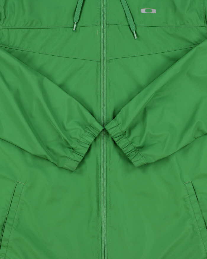 Vintage Oakley 3M Logo Lightweight Soft Shell Regular Fit Hooded Windbreaker Jacket - L