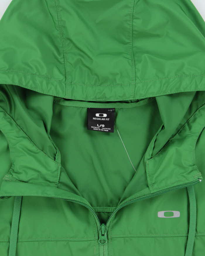 Vintage Oakley 3M Logo Lightweight Soft Shell Regular Fit Hooded Windbreaker Jacket - L