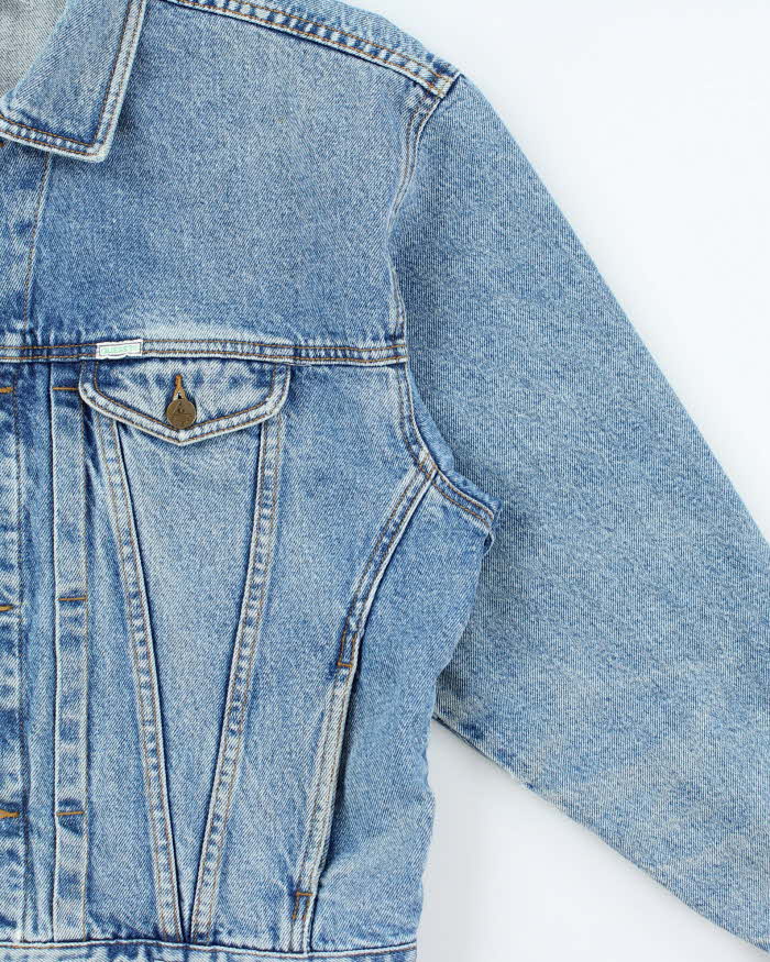 Vintage 1990s Guess Jeans USA Light Wash Boxy Denim Jacket - M