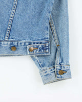 Vintage 1990s Guess Jeans USA Light Wash Boxy Denim Jacket - M