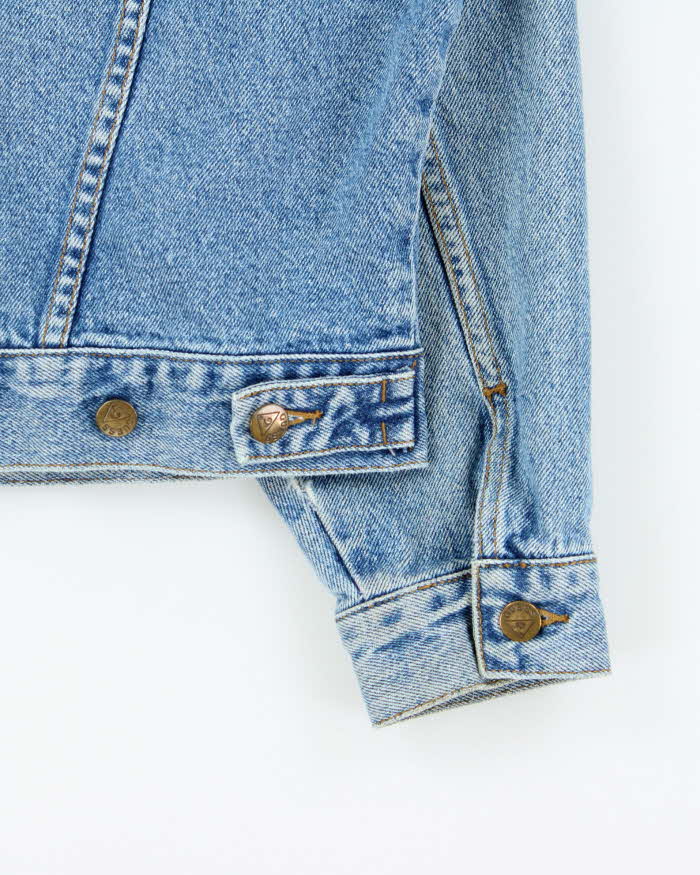 Vintage 1990s Guess Jeans USA Light Wash Boxy Denim Jacket - M
