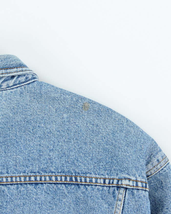 Vintage 1990s Guess Jeans USA Light Wash Boxy Denim Jacket - M