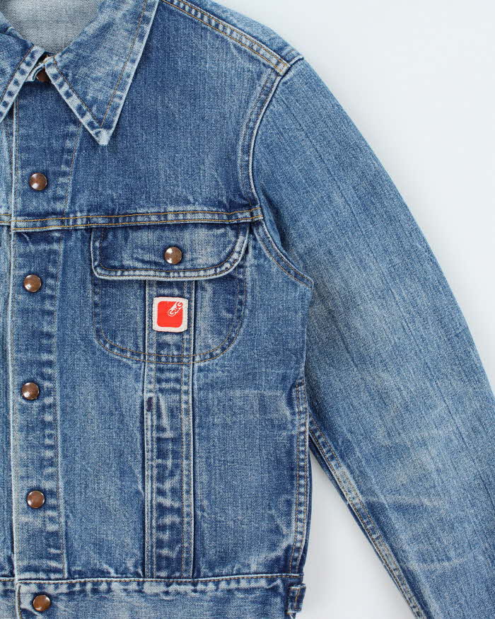 Vintage 1970s GWG Union Made In Canada Snap Button Medium Wash Denim Jacket - M