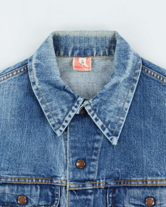 Vintage 1970s GWG Union Made In Canada Snap Button Medium Wash Denim Jacket - M