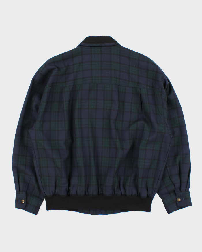 Vintage 1990s Arnold Palmer Ex-Club Tartan Wool Bomber Jacket - L
