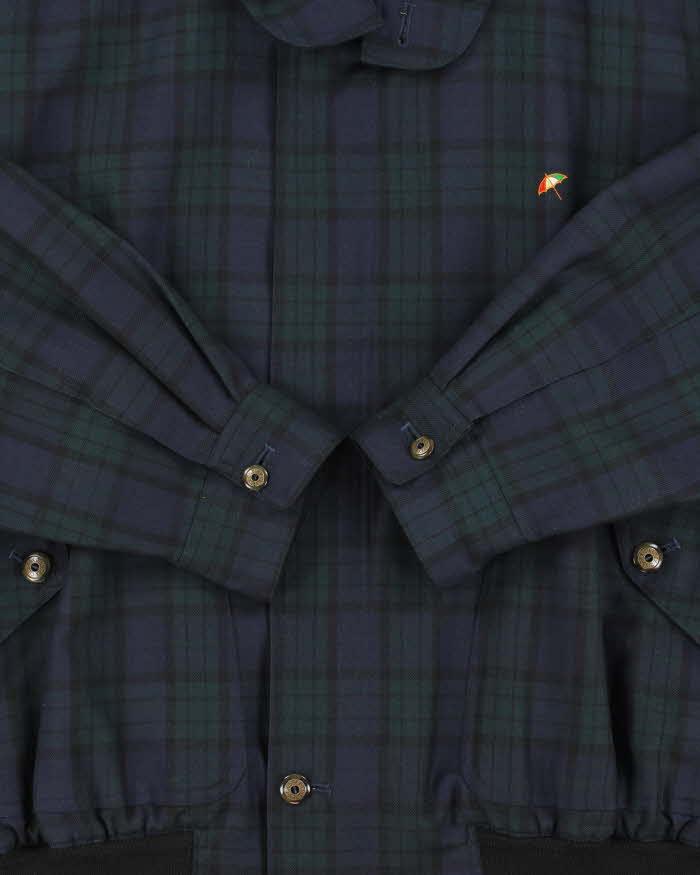 Vintage 1990s Arnold Palmer Ex-Club Tartan Wool Bomber Jacket - L