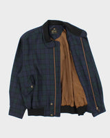 Vintage 1990s Arnold Palmer Ex-Club Tartan Wool Bomber Jacket - L