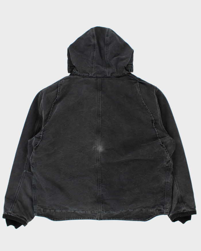 Vintage Carhartt J284 BLK Sherpa Lined Washed Duck Canvas
