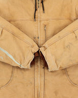 Vintage 2005 Y2K Carhartt C68 BRN Fleece Lined Distressed Washed Duck Canvas Ridge Jacket - XXL