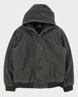 Vintage Y2K 00s G.H.Bass Khaki Sherpa Lined Canvas Active Bomber Jacket - L