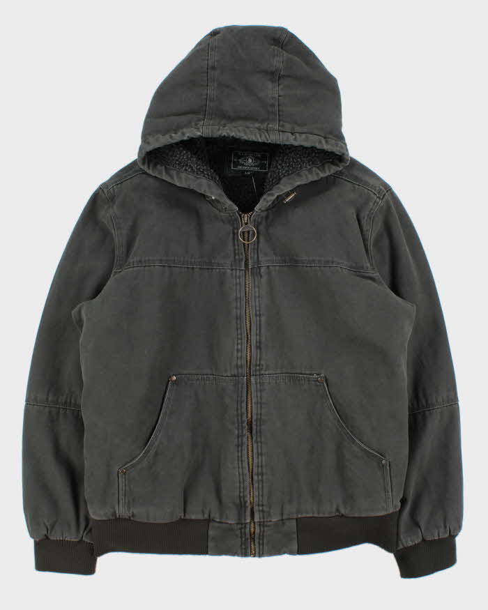 Vintage Y2K 00s G.H.Bass Khaki Sherpa Lined Canvas Active Bomber Jacket - L