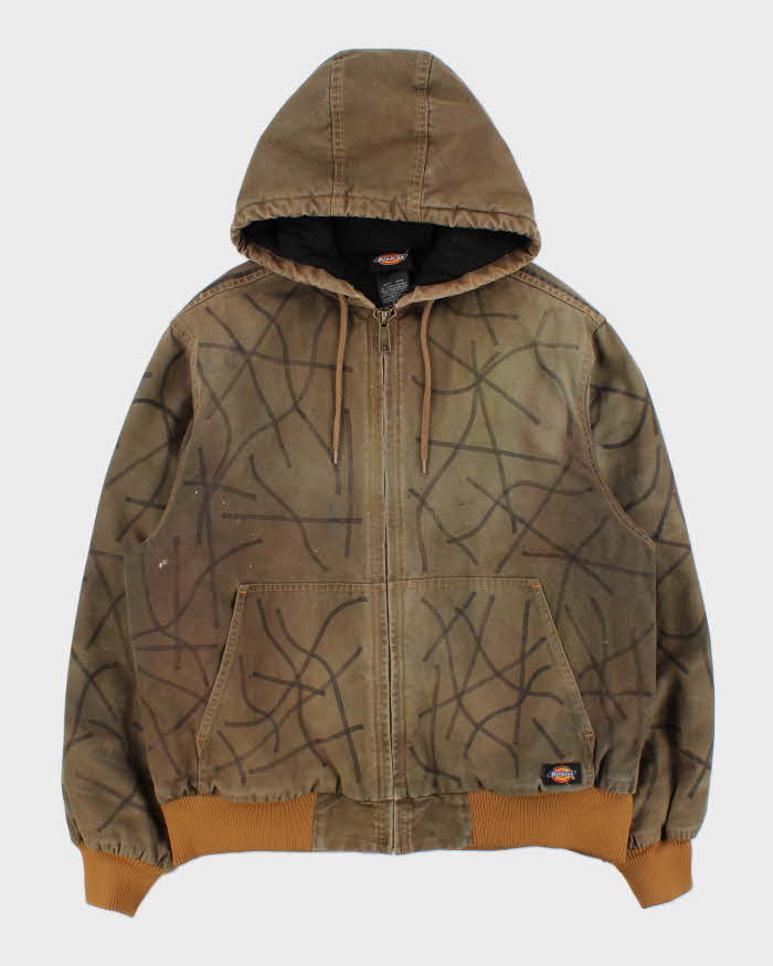 Vintage Dickies Khaki Custom Hilman Quilt Lined Canvas Active Bomber Jacket - M