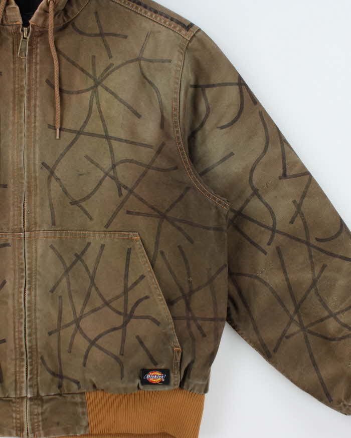 Vintage Dickies Khaki Custom Hilman Quilt Lined Canvas Active Bomber Jacket - M