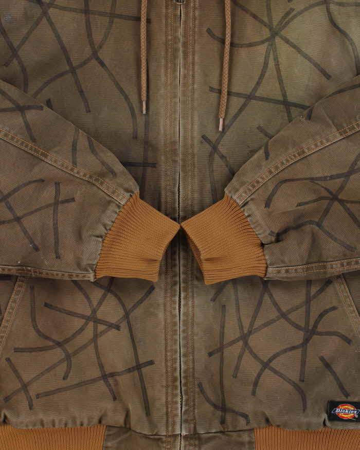 Vintage Dickies Khaki Custom Hilman Quilt Lined Canvas Active Bomber Jacket - M