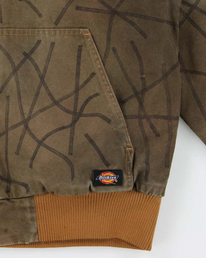 Vintage Dickies Khaki Custom Hilman Quilt Lined Canvas Active Bomber Jacket - M