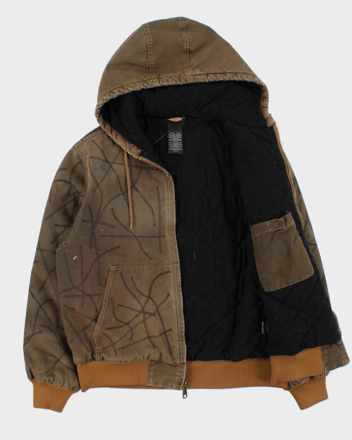 Vintage Dickies Khaki Custom Hilman Quilt Lined Canvas Active Bomber Jacket - M