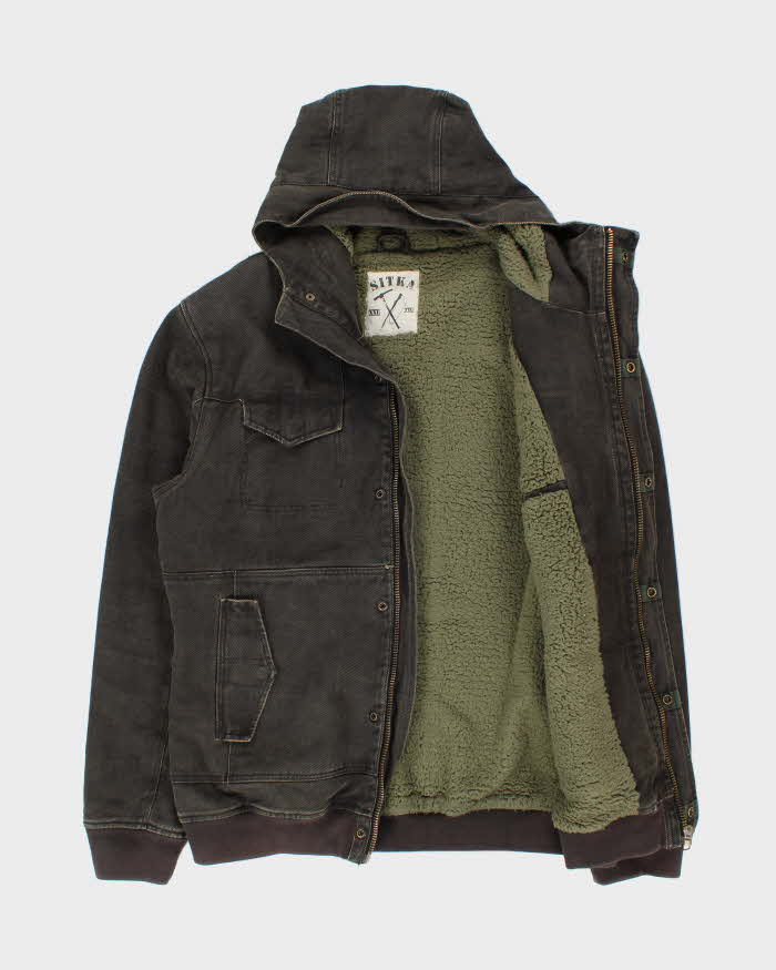 Vintage Y2K 00s Sitka Sherpa Lined Heavyweight Durable Canvas Exploration Jacket - XXL