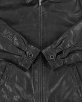 Vintage Y2K 00s Gap Quilt Lined Leather Trucker Jacket - M