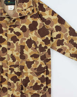Vintage 1980s Woodland 'Ultimate Bird' Canvas Duck Camo Hunting Field Jacket - M