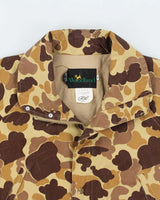 Vintage 1980s Woodland 'Ultimate Bird' Canvas Duck Camo Hunting Field Jacket - M