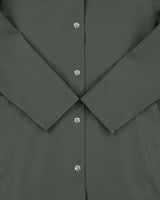 Stutterheim Khaki Stockholm Original Snap Button Hooded Raincoat - M
