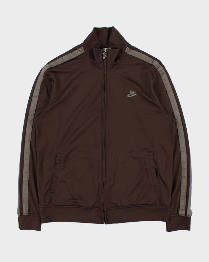 Vintage Y2K 00s Nike Silver Side Tape Classic Track Jacket - XL