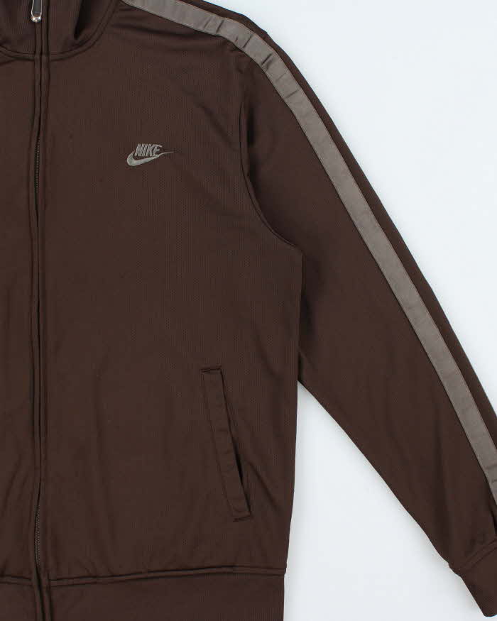 Vintage Y2K 00s Nike Silver Side Tape Classic Track Jacket - XL