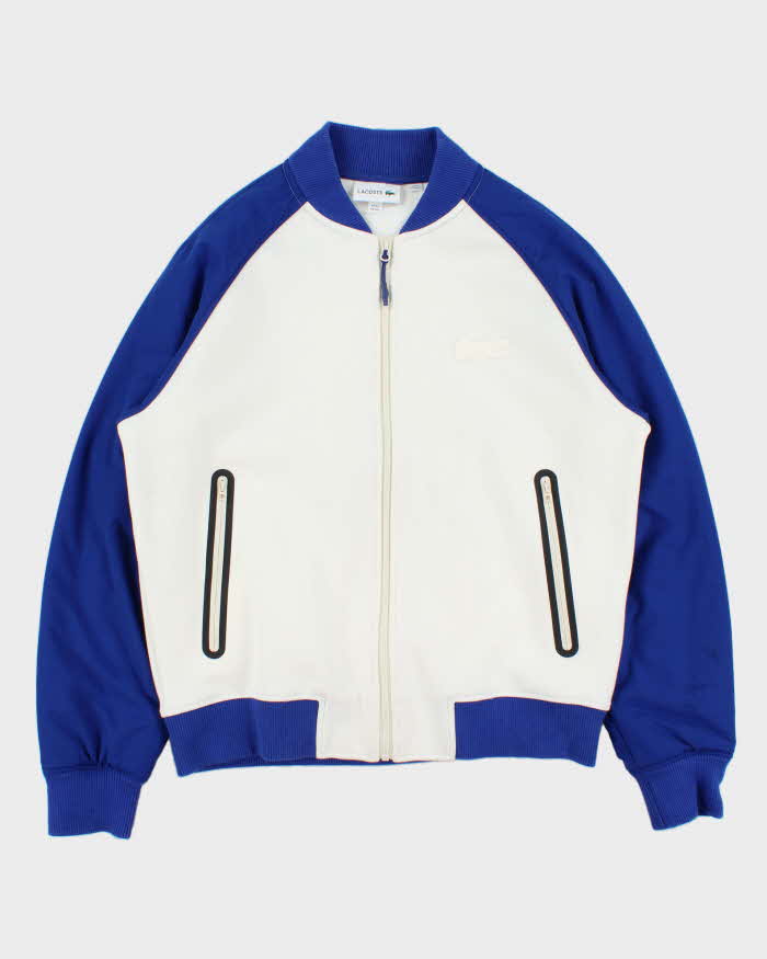 Vintage Lacoste Croc Soft Shell Two-Tone Varsity Bomber Jacket - L