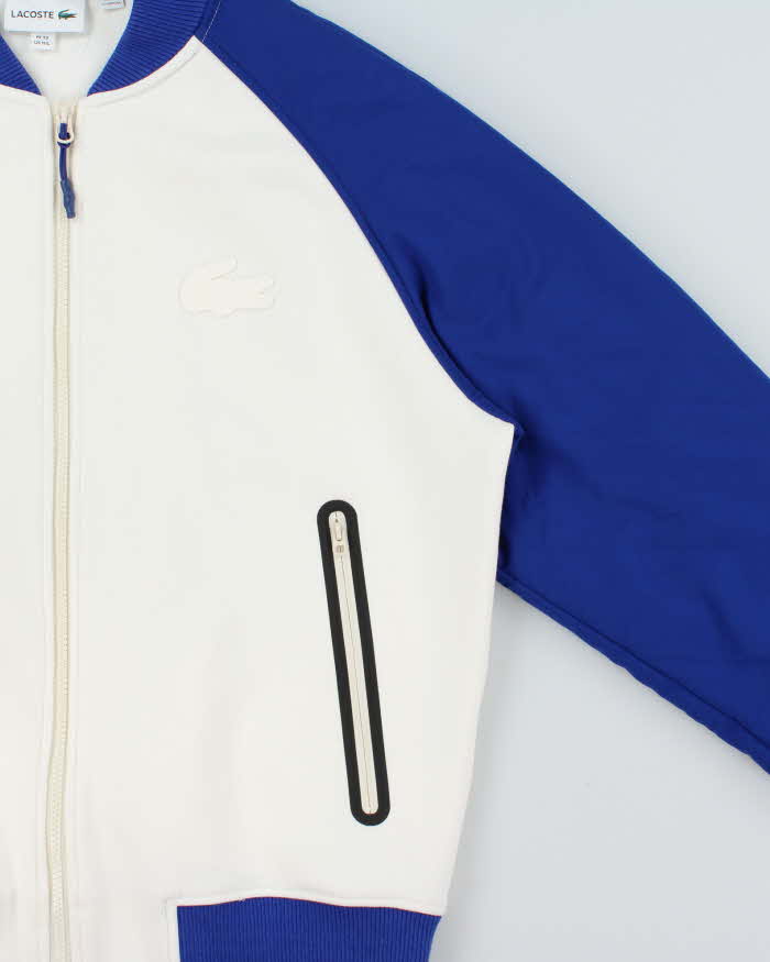 Vintage Lacoste Croc Soft Shell Two-Tone Varsity Bomber Jacket - L