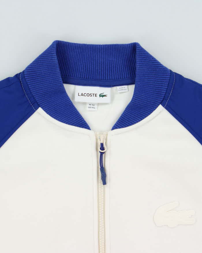 Vintage Lacoste Croc Soft Shell Two-Tone Varsity Bomber Jacket - L