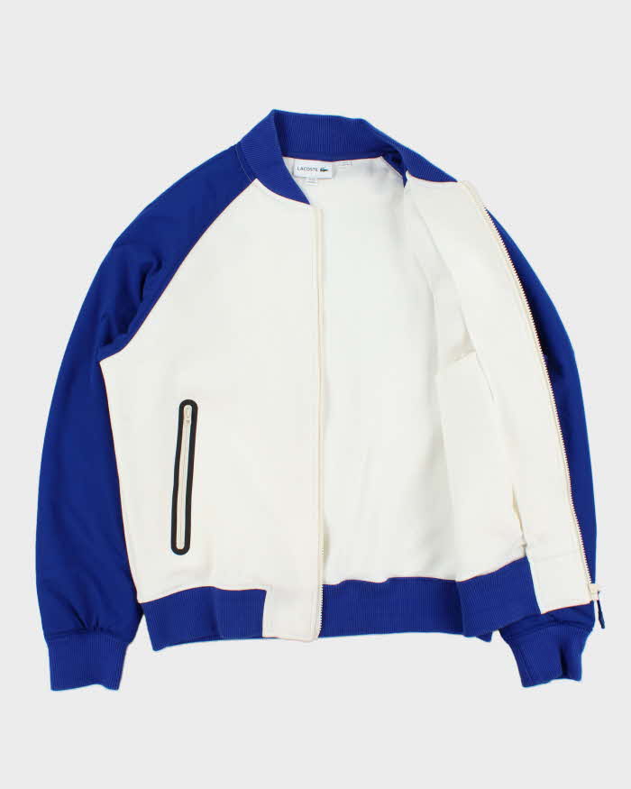 Vintage Lacoste Croc Soft Shell Two-Tone Varsity Bomber Jacket - L