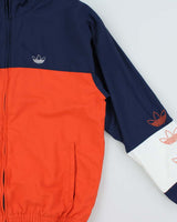 Vintage Adidas Originals Embroidered Trefoil Striped Windbreaker Jacket - M