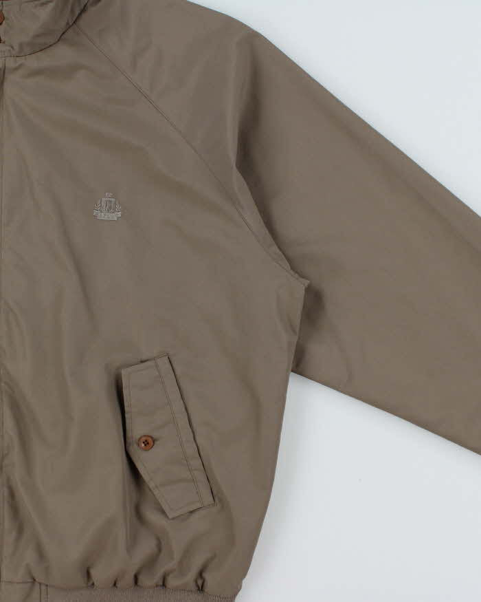 Vintage 1990s Izod Khaki Soft Shell Harrington Jacket - L