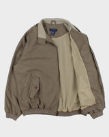 Vintage 1990s Izod Khaki Soft Shell Harrington Jacket - L