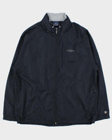 Vintage Y2K 00s Umbro Navy Soft Shell Hooded Windbreaker Jacket - XL