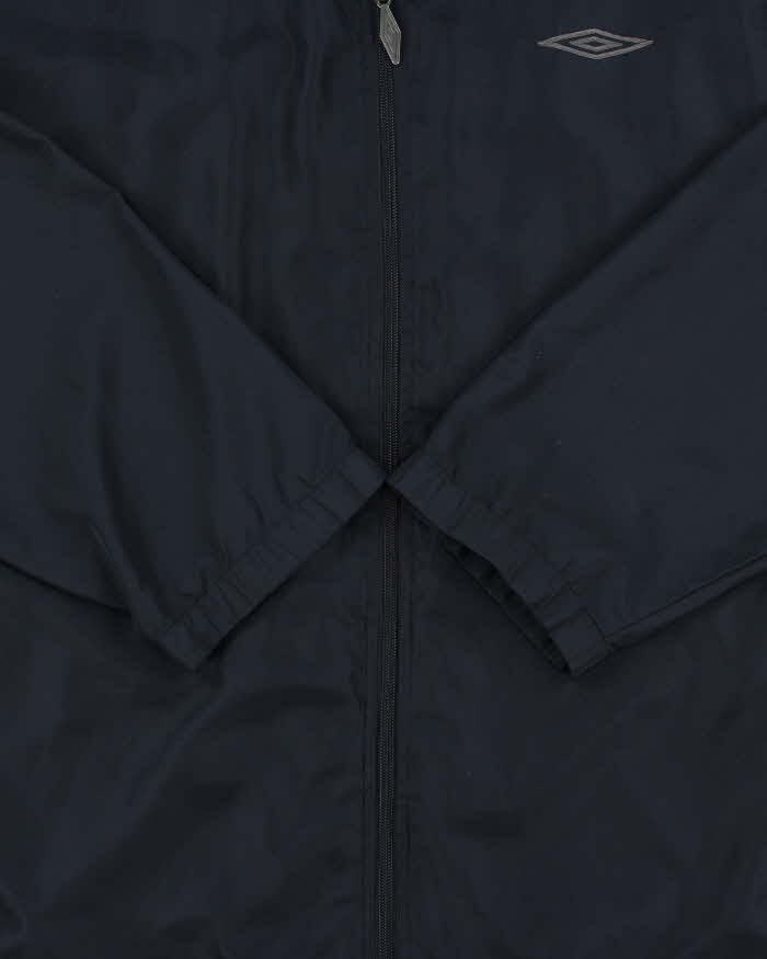 Vintage Y2K 00s Umbro Navy Soft Shell Hooded Windbreaker Jacket - XL