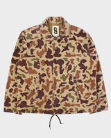 Vintage 1980s Bob Allen Ducks Unlimited Made In USA Camo Canvas Hunting Coach Jacket - L