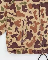 Vintage 1980s Bob Allen Ducks Unlimited Made In USA Camo Canvas Hunting Coach Jacket - L