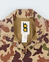 Vintage 1980s Bob Allen Ducks Unlimited Made In USA Camo Canvas Hunting Coach Jacket - L