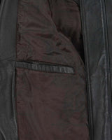 Vintage 1990s Amanati Leather Moto Bomber Jacket - M