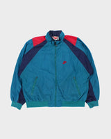 Vintage 1989 Nike Big Swoosh Embroidered Classic Shell Windbreaker Jacket - L